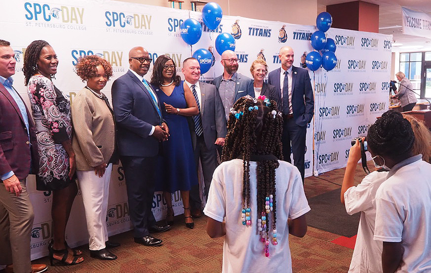 SPC Leadership gathers for a photo during SPC Day celebration