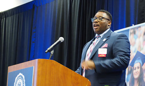 speaker at the donors and scholars luncheon