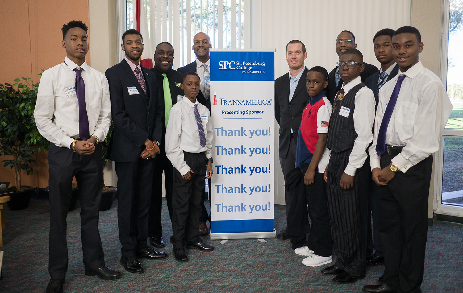 group of students at Fifth Annual Keys to Manhood Seminar