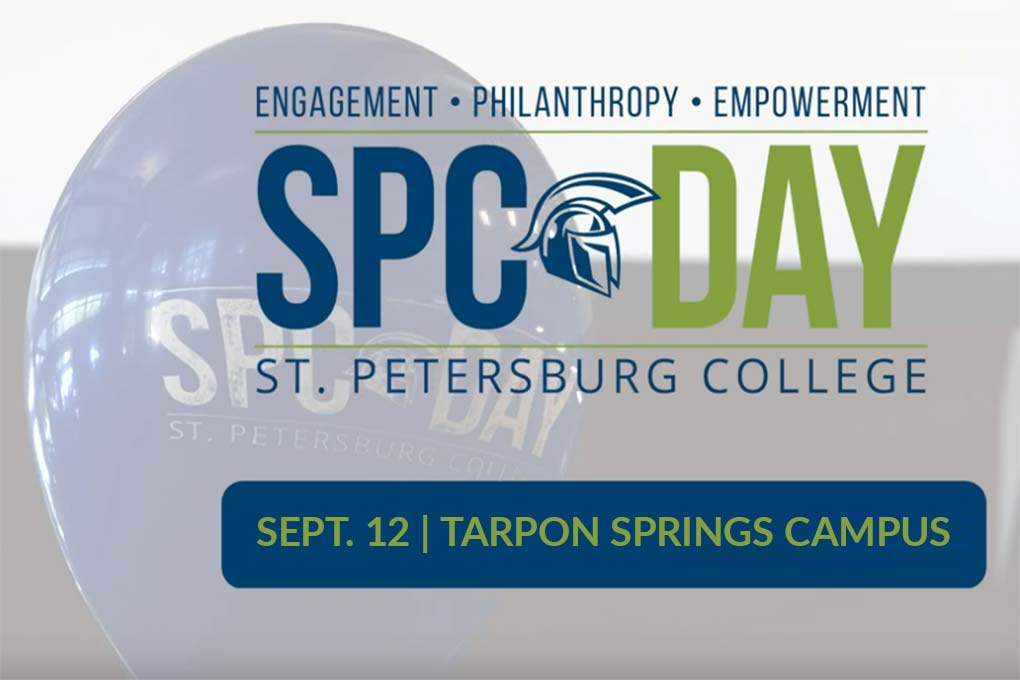 Images/LandingPages/SPCDay/SPC-Day-2025.jpg YouTube video poster for SPC Day 2025: Engagement, Philanthropy, Empowerment; SPC Day. St. Petersburg College, September 12th 2025, Tarpon Springs Campus