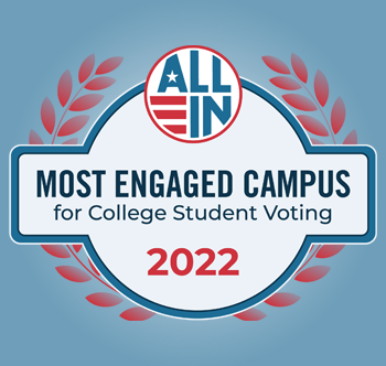 Most engaged campus badge graphic