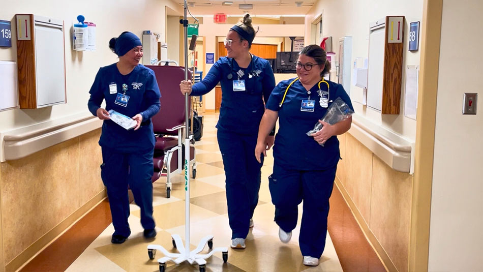 SPC Nursing students complete clinical hours at BayCare Alliant Hospital in Dunedin.