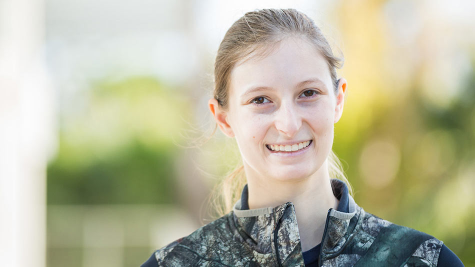 portrait of a female veteran student