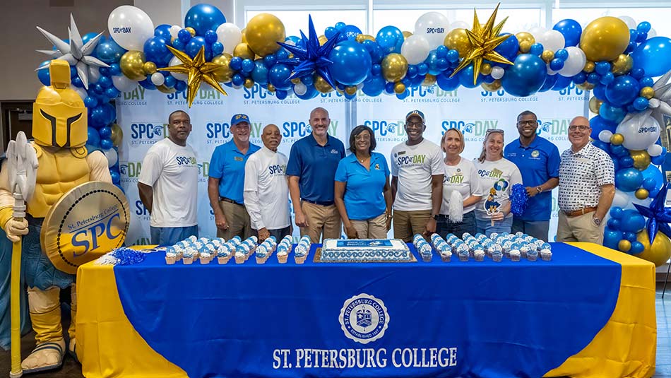 group shot of SPC Day celebrants including SPC President Dr. Tonjua Williams