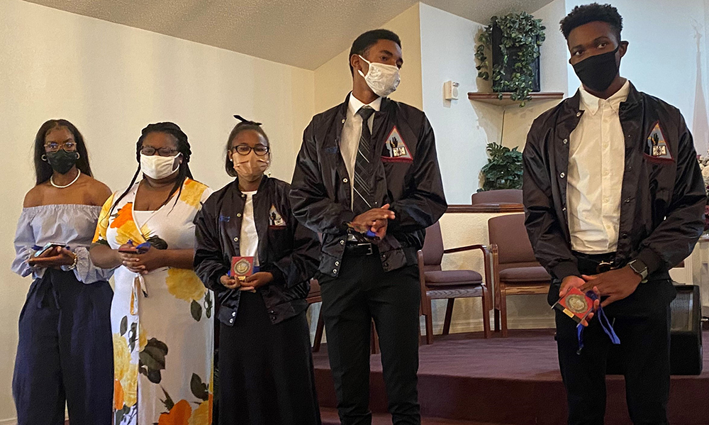 a group of students waiting for the NAS induction