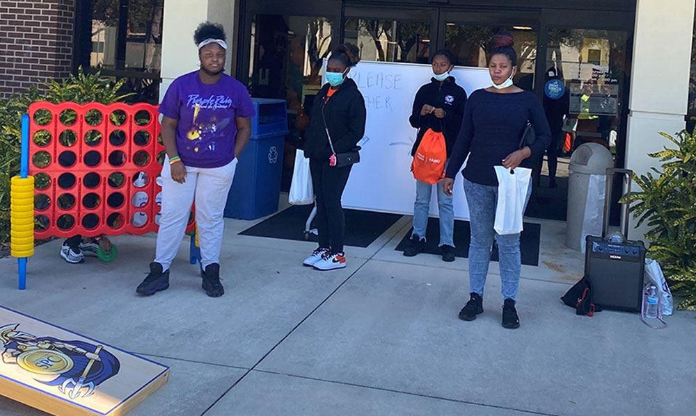 group of students at FAMU event