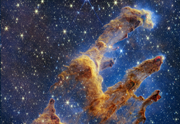 Pillars of Creation within the Eagle Nebula.