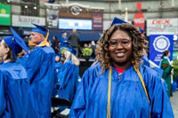 famale SPC graduate wearing regalia