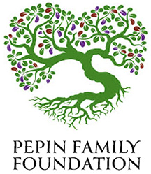 pepin family foundation logo of green tree
