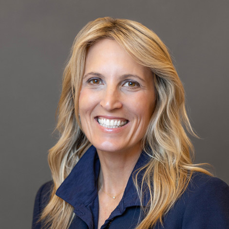 portrait of tara newsom in a black button down shirt