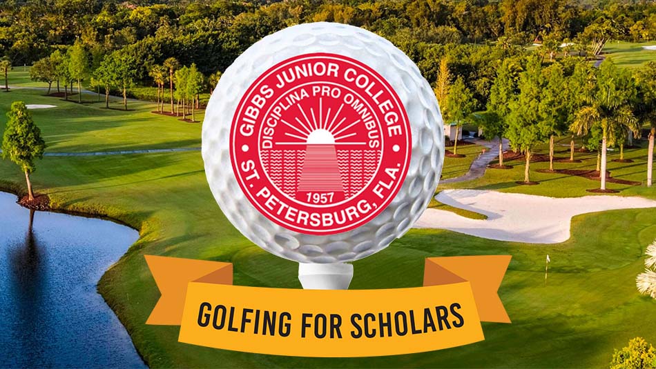 collage of golf images promoting the 17th annual golf tournament