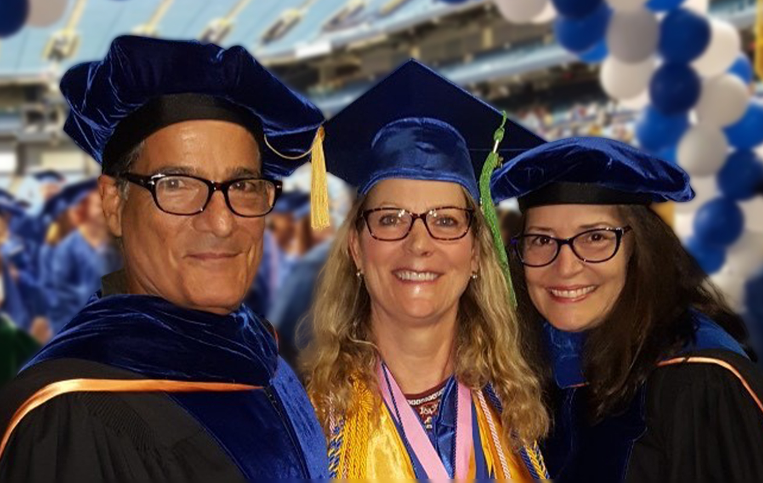 Women on the Way graduate with two professors