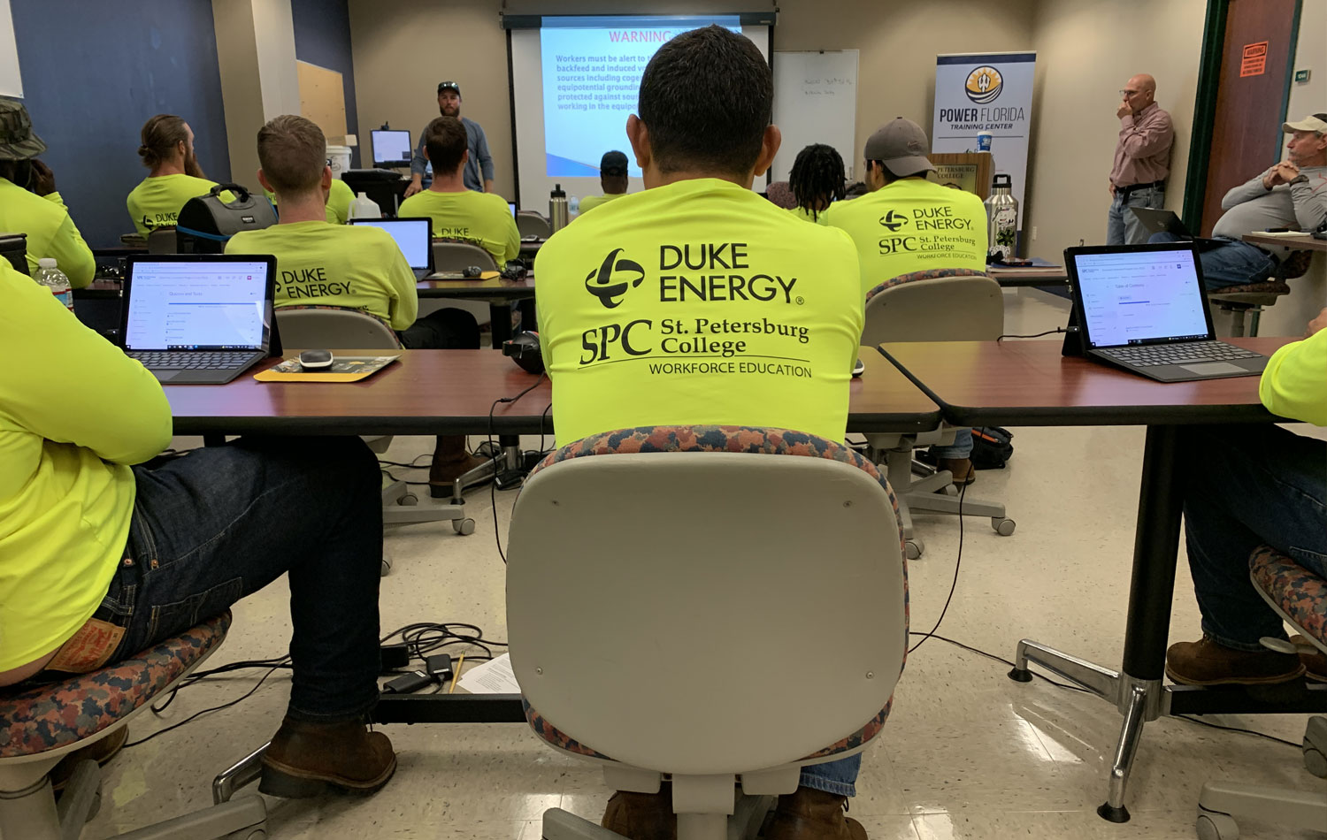 Duke Energy students seated in a classroom