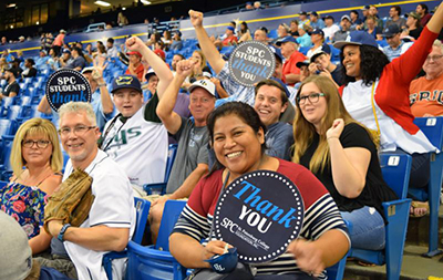 students attending SPC Night at the Trop 2018