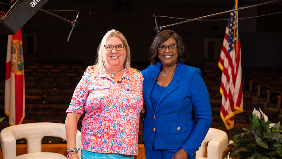 portrait of SPC Faculty Dawn Joyce and SPC President Dr. Tonjua Williams
