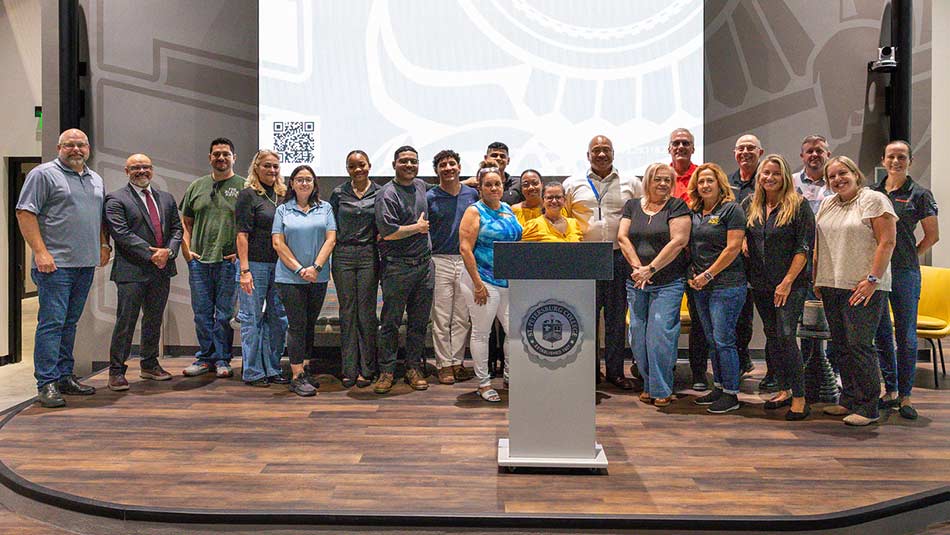 graduates of SPC’s Workforce, Community and Corporate Partnerships soldering certification course 