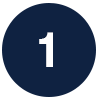 graphic of the number one with blue background